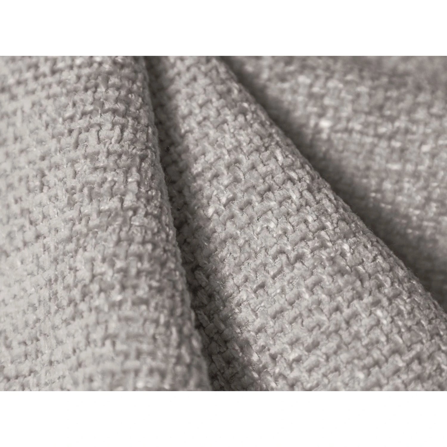 Miley Modulares 3-Sitzer Sofa, Linke Seite, aus Chenille in Silber (Eden 17 Silver), 303x126 cm von Micadoni – Bild 7