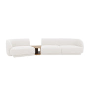 Miley Modulares 3-Sitzer Sofa, Linke Seite, aus Samt, Boucle oder Chenille, 303x126 cm von Micadoni – Bild 1