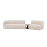 Miley Modulares 3-Sitzer Sofa, Rechte Seite, aus Boucle in Beige (Baloo 2074), 303x126 cm von Micadoni – Bild 1