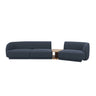 Miley Modulares 3-Sitzer Sofa, Rechte Seite, aus Boucle in Dunkelblau (Baloo 2088), 303x126 cm von Micadoni – Bild 1