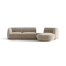 Miley Modulares 3-Sitzer Sofa, Rechte Seite, aus Chenille in Beige (Haga 30), 303x178 cm von Micadoni – Bild 1