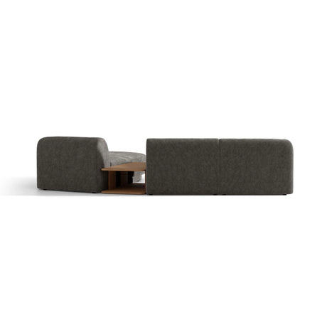 Miley Modulares 3-Sitzer Sofa, Rechte Seite, aus Chenille in Grau (Haga 16), 303x178 cm von Micadoni – Bild 6
