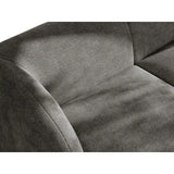 Miley Modulares 3-Sitzer Sofa, Rechte Seite, aus Chenille in Grau (Haga 16), 303x178 cm von Micadoni – Bild 7