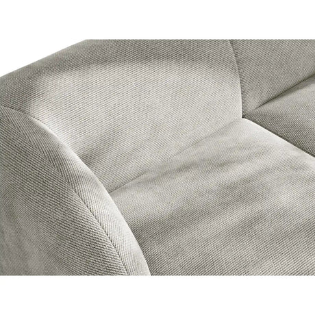 Miley Modulares 3-Sitzer Sofa, Rechte Seite, aus Chenille in Hellgrau (Haga 06), 303x178 cm von Micadoni – Bild 7