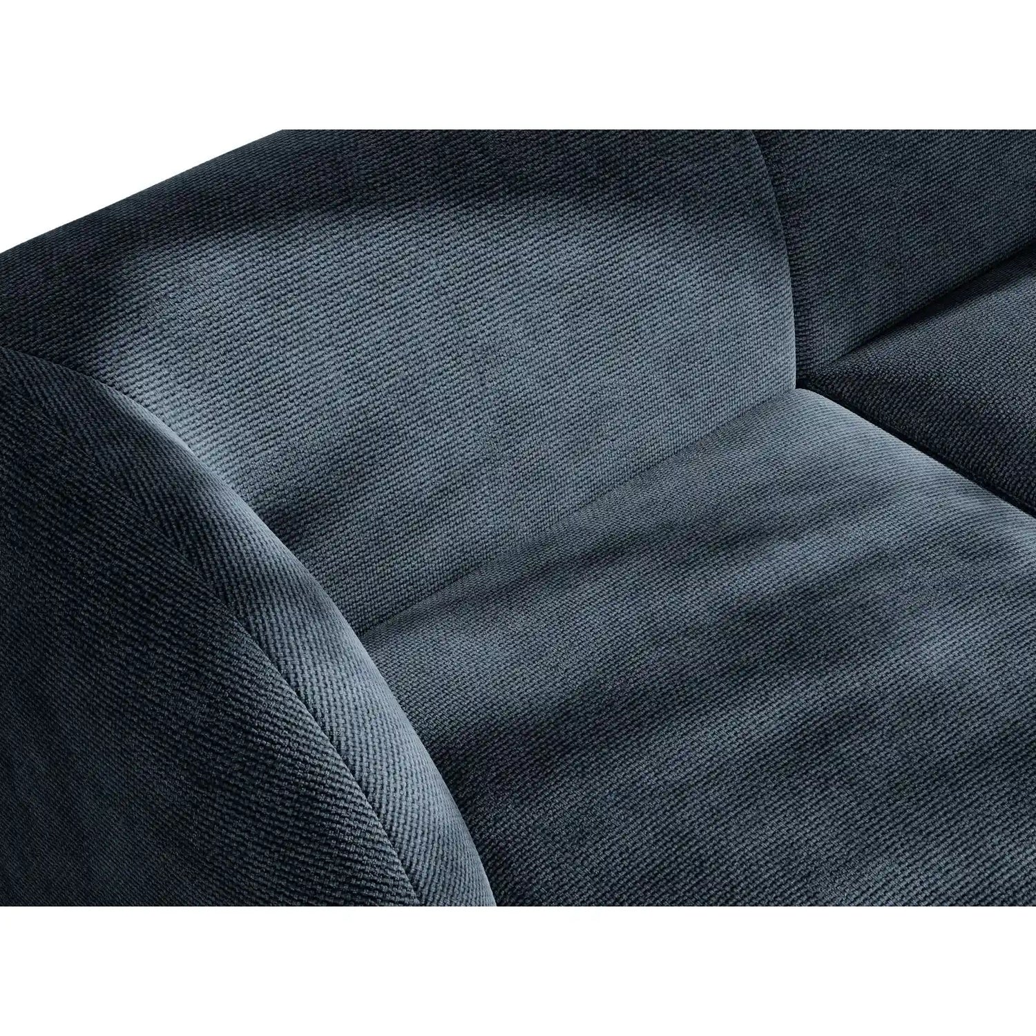 Miley Modulares 3-Sitzer Sofa, Rechte Seite, aus Chenille in Königsblau (Haga 86), 303x178 cm von Micadoni – Bild 7