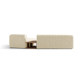 Miley Modulares 3-Sitzer Sofa, Rechte Seite, aus Chenille in Leichtes Beige (Haga 23), 303x178 cm von Micadoni – Bild 6