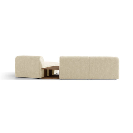 Miley Modulares 3-Sitzer Sofa, Rechte Seite, aus Chenille in Leichtes Beige (Haga 23), 303x178 cm von Micadoni – Bild 6