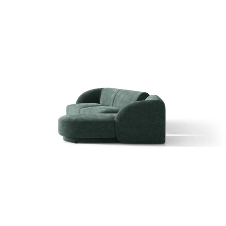 Miley Modulares 3-Sitzer Sofa, Rechte Seite, aus Chenille in Petrol (Haga 78), 303x178 cm von Micadoni – Bild 5
