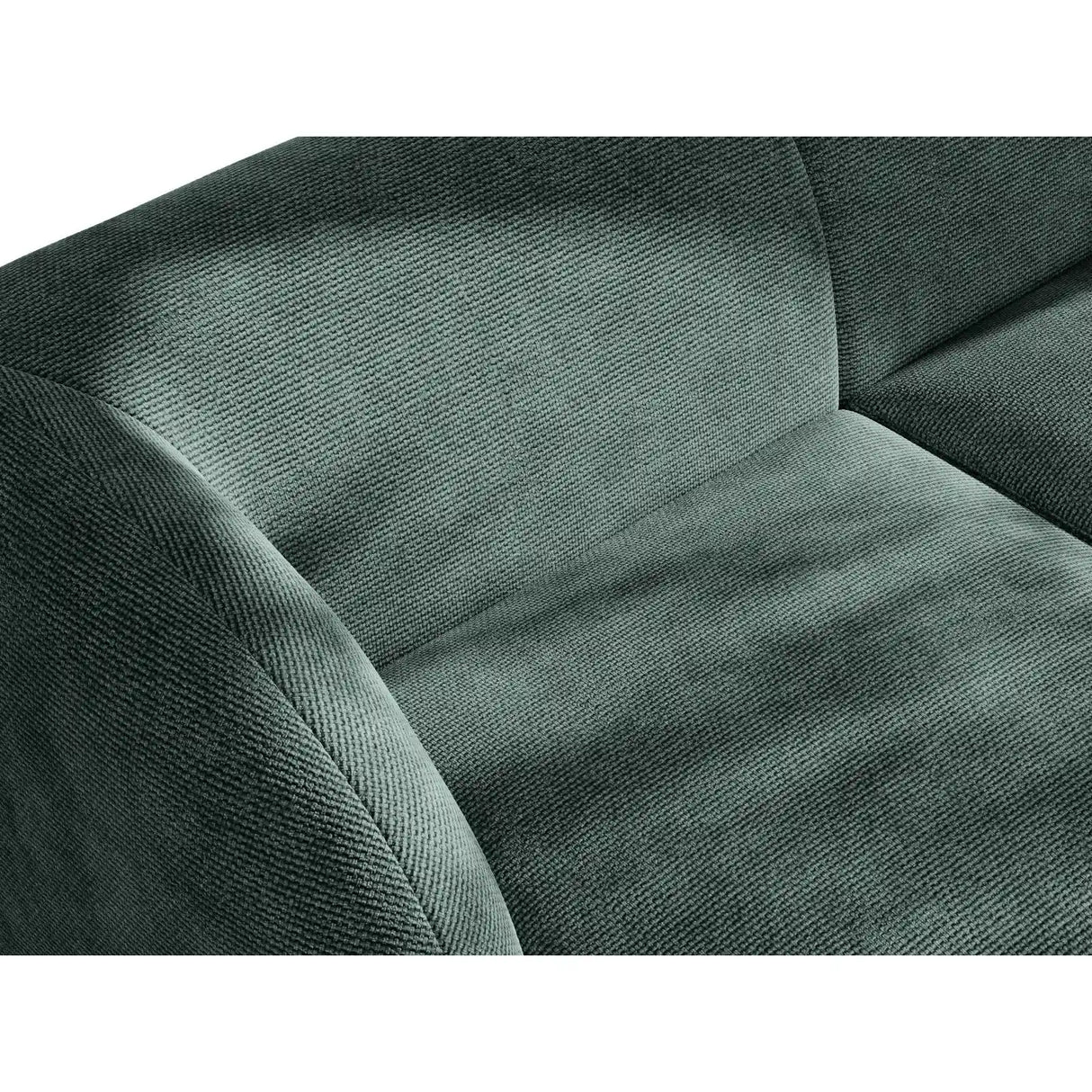 Miley Modulares 3-Sitzer Sofa, Rechte Seite, aus Chenille in Petrol (Haga 78), 303x178 cm von Micadoni – Bild 7
