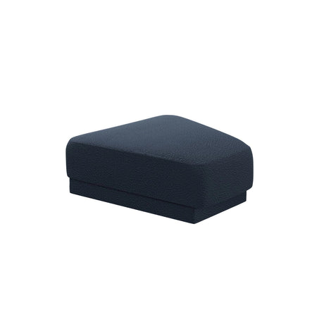 Miley Pouf aus Boucle in Dunkelblau (Baloo 2088), 88x79 cm von Micadoni – Bild 1
