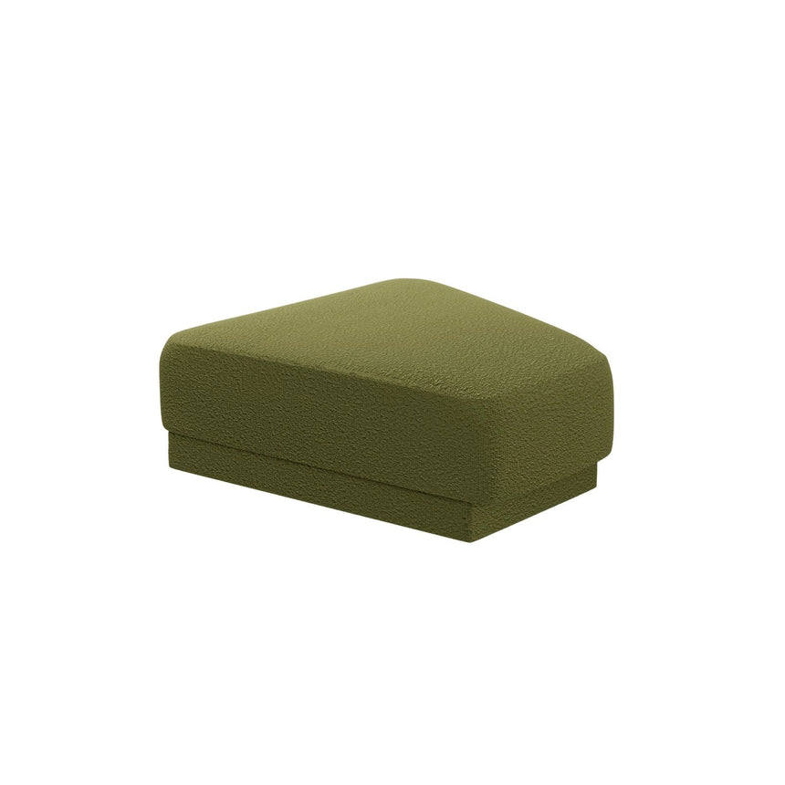 Miley Pouf aus Boucle in Dunkles olivgrün (Baloo 2090), 88x79 cm von Micadoni – Bild 1