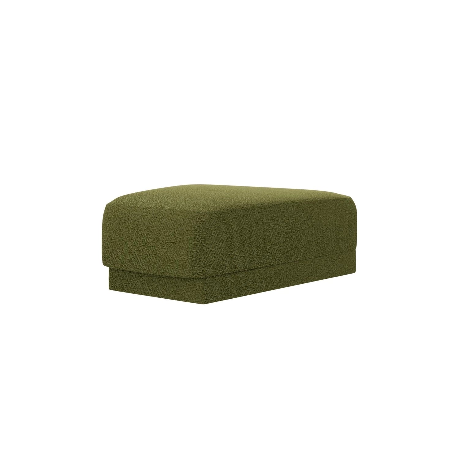 Miley Pouf aus Boucle in Dunkles olivgrün (Baloo 2090), 88x79 cm von Micadoni – Bild 3