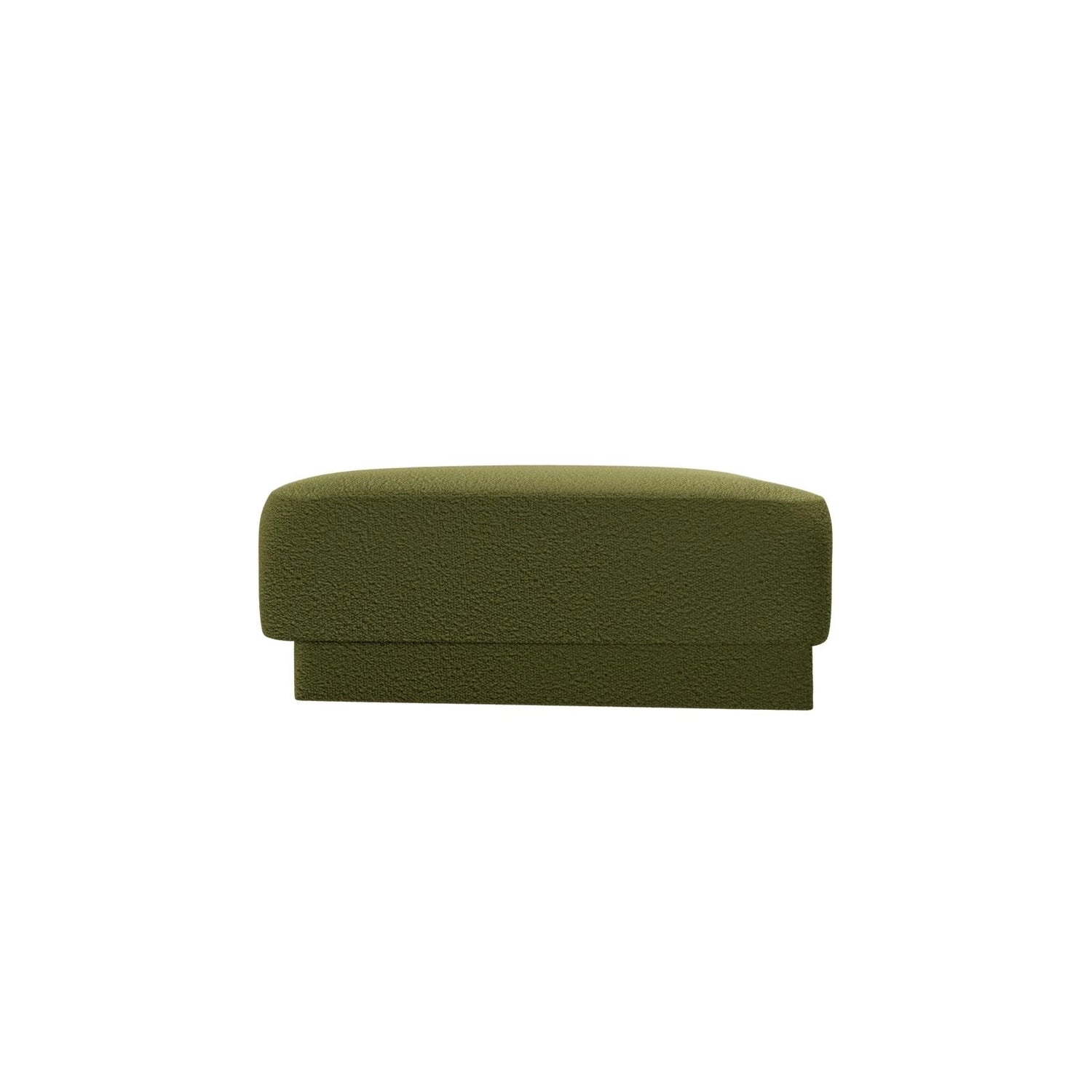 Miley Pouf aus Boucle in Dunkles olivgrün (Baloo 2090), 88x79 cm von Micadoni – Bild 4