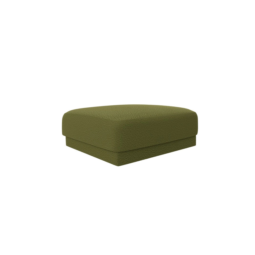 Miley Pouf aus Boucle in Dunkles olivgrün (Baloo 2090), 90x90 cm von Micadoni – Bild 3