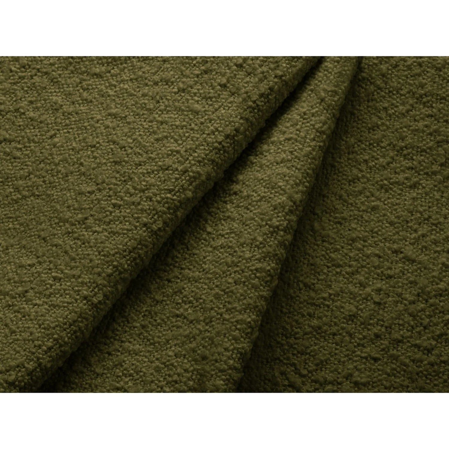 Miley Pouf aus Boucle in Dunkles olivgrün (Baloo 2090), 90x90 cm von Micadoni – Bild 5