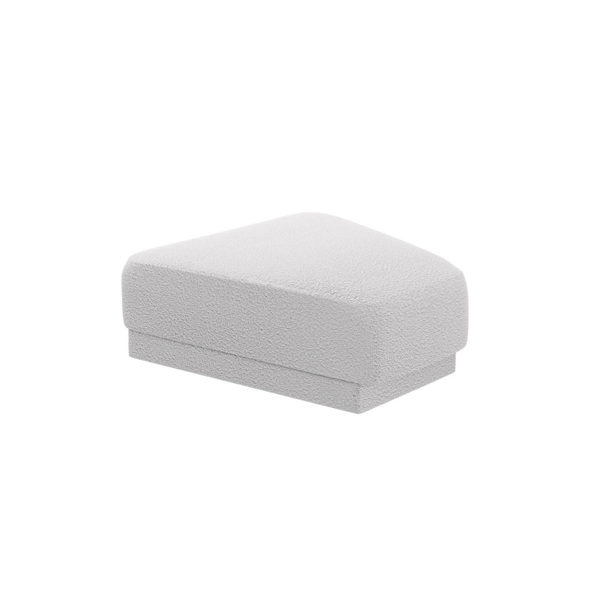 Miley Pouf aus Boucle in Hellgrau (Baloo 2085), 88x79 cm von Micadoni – Bild 1