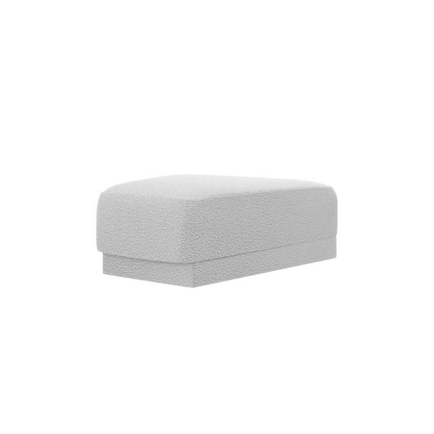 Miley Pouf aus Boucle in Hellgrau (Baloo 2085), 88x79 cm von Micadoni – Bild 3