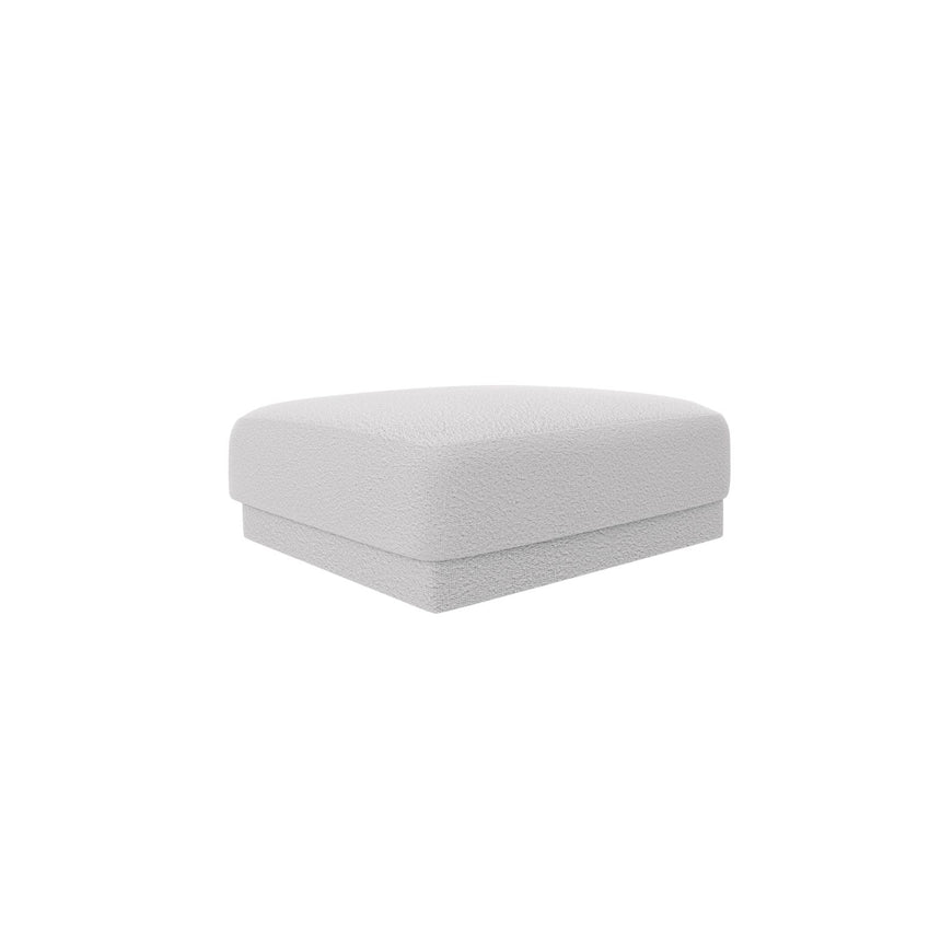 Miley Pouf aus Boucle in Hellgrau (Baloo 2085), 90x90 cm von Micadoni – Bild 3