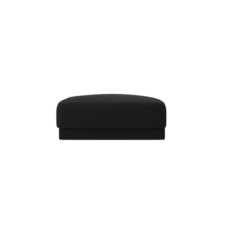 Miley Pouf aus Boucle in Schwarz (Baloo 2082), 90x90 cm von Micadoni – Bild 1