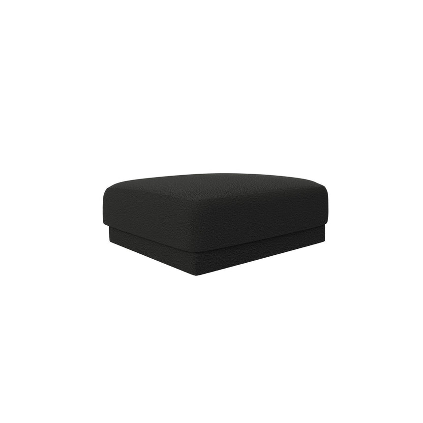 Miley Pouf aus Boucle in Schwarz (Baloo 2082), 90x90 cm von Micadoni – Bild 3