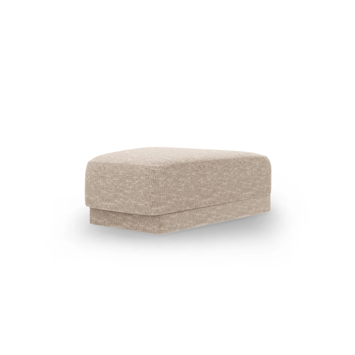 Miley Pouf aus Chenille in Beige (Eden 3 Cream), 88x79 cm von Micadoni – Bild 3