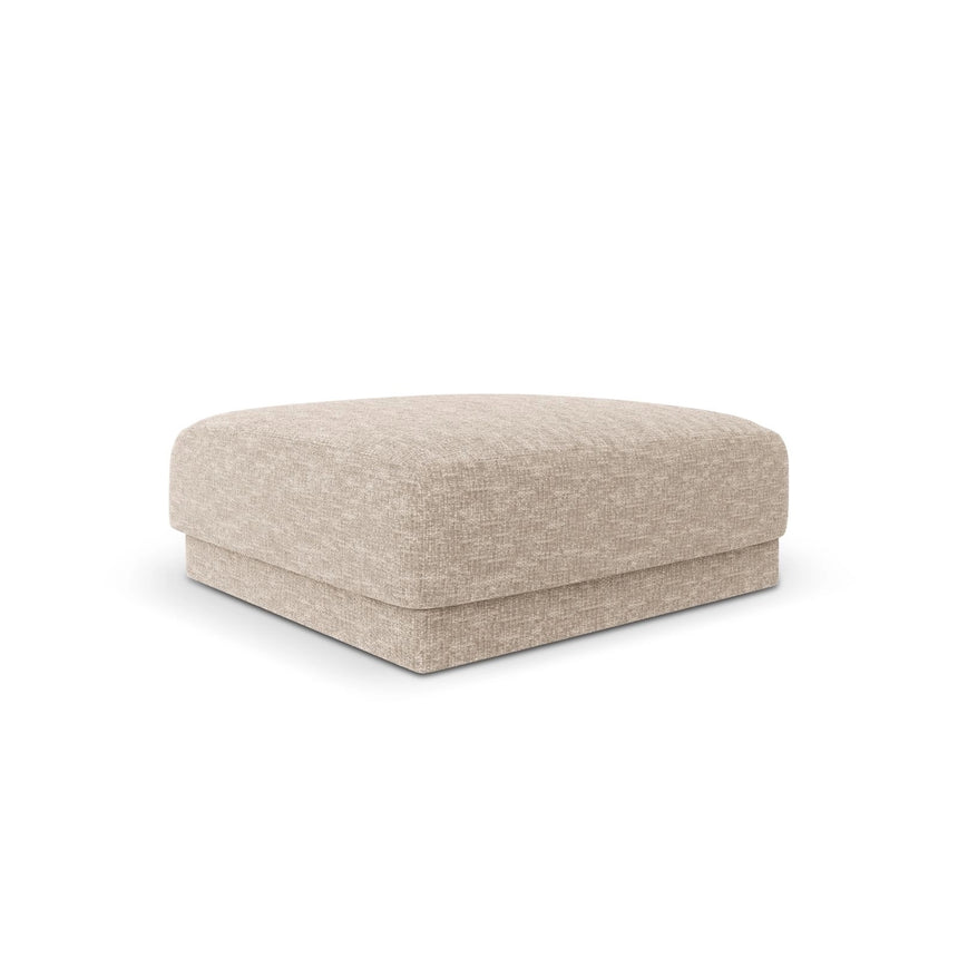 Miley Pouf aus Chenille in Beige (Eden 3 Cream), 90x90 cm von Micadoni – Bild 3
