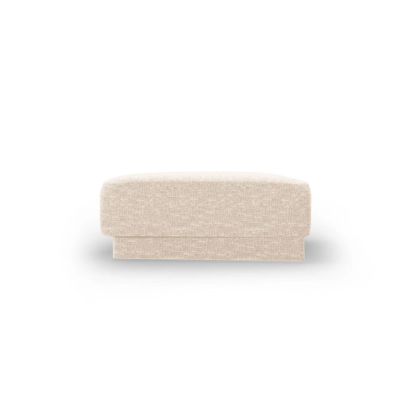 Miley Pouf aus Chenille in Leichtes Beige (Haga 23), 88x79 cm von Micadoni – Bild 4