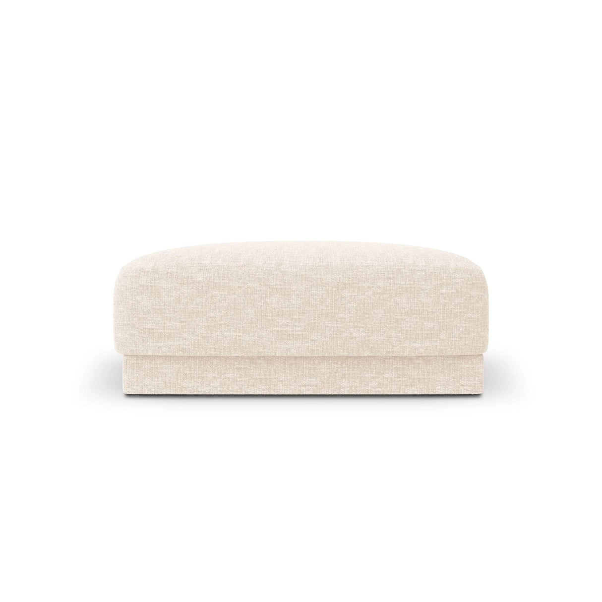 Miley Pouf aus Chenille in Leichtes Beige (Haga 23), 90x90 cm von Micadoni – Bild 1