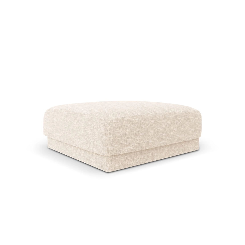 Miley Pouf aus Chenille in Leichtes Beige (Haga 23), 90x90 cm von Micadoni – Bild 3