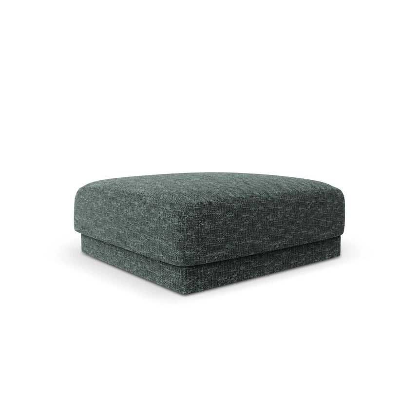 Miley Pouf aus Chenille in Petrol (Haga 78), 90x90 cm von Micadoni – Bild 3