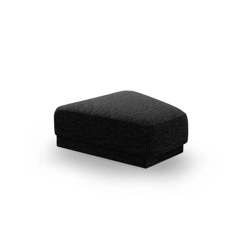 Miley Pouf aus Chenille in Schwarz (Haga 19), 88x79 cm von Micadoni – Bild 1