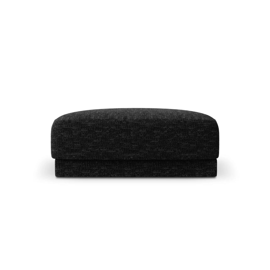 Miley Pouf aus Chenille in Schwarz (Haga 19), 90x90 cm von Micadoni – Bild 1