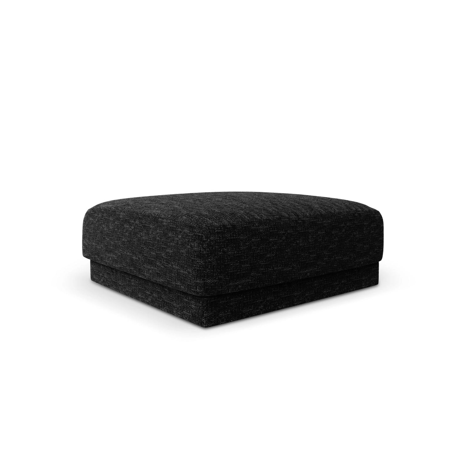Miley Pouf aus Chenille in Schwarz (Haga 19), 90x90 cm von Micadoni – Bild 3