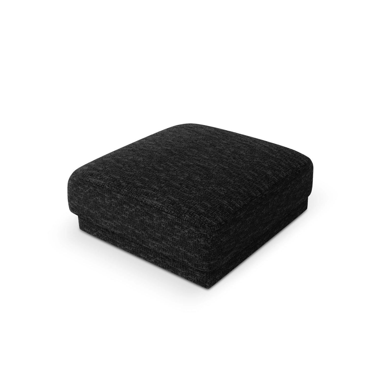 Miley Pouf aus Chenille in Schwarz (Haga 19), 90x90 cm von Micadoni – Bild 4