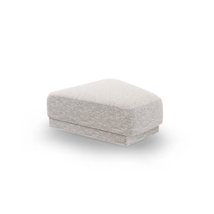 Miley Pouf aus Chenille in Silber (Eden 17 Silver), 88x79 cm von Micadoni – Bild 1