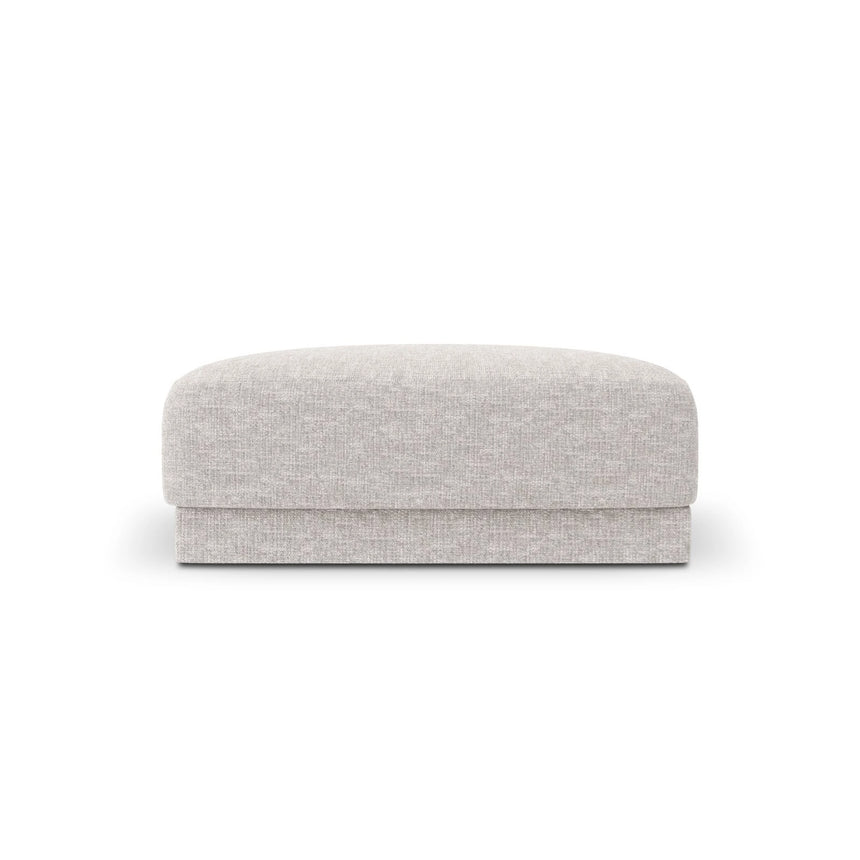 Miley Pouf aus Chenille in Silber (Eden 17 Silver), 90x90 cm von Micadoni – Bild 1