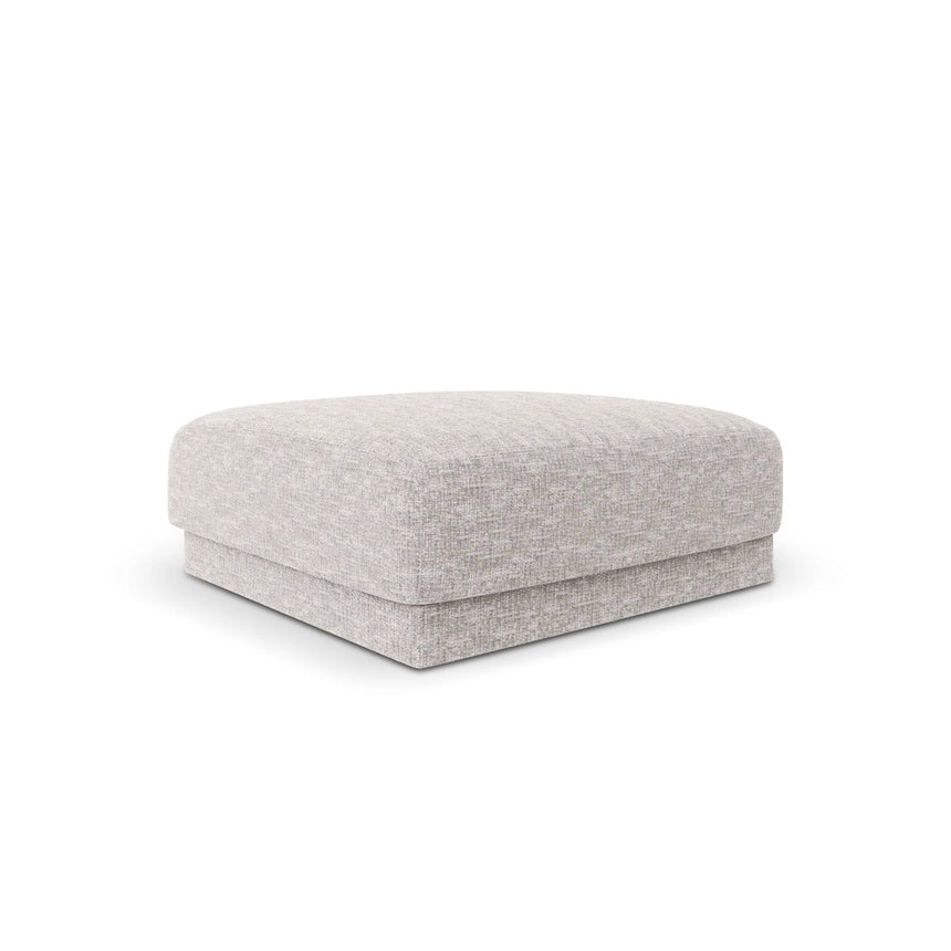 Miley Pouf aus Chenille in Silber (Eden 17 Silver), 90x90 cm von Micadoni – Bild 3