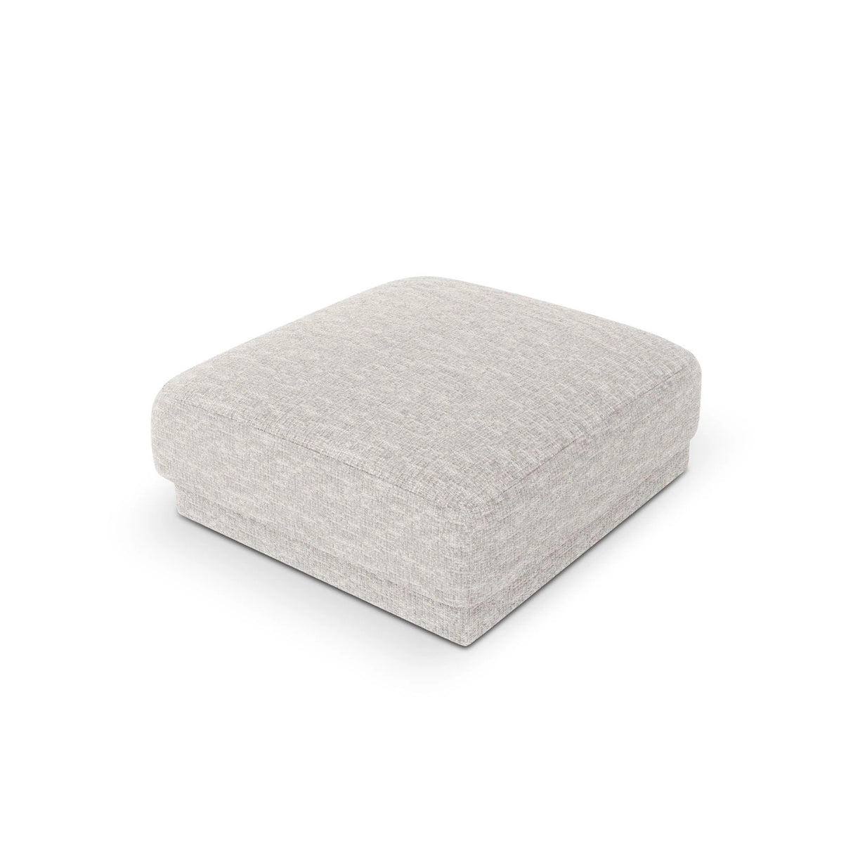 Miley Pouf aus Chenille in Silber (Eden 17 Silver), 90x90 cm von Micadoni – Bild 4