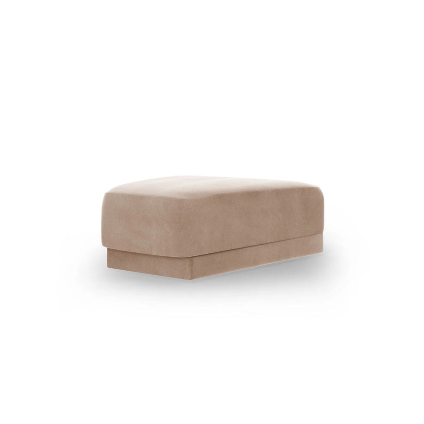 Miley Pouf aus Samt in Cappuccino (Bluvel 40), 88x79 cm von Micadoni – Bild 3
