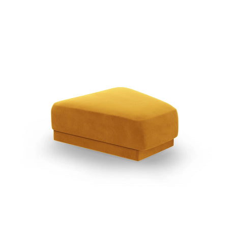 Miley Pouf aus Samt in Gelb (Bluvel 68), 88x79 cm von Micadoni – Bild 1