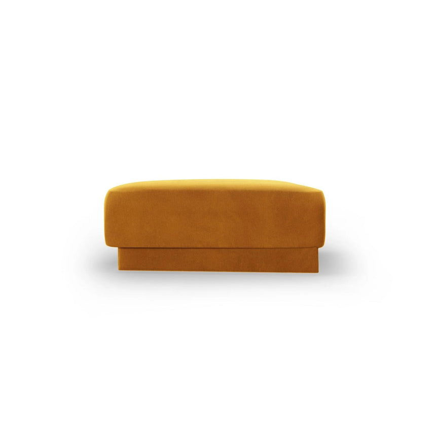 Miley Pouf aus Samt in Gelb (Bluvel 68), 88x79 cm von Micadoni – Bild 4