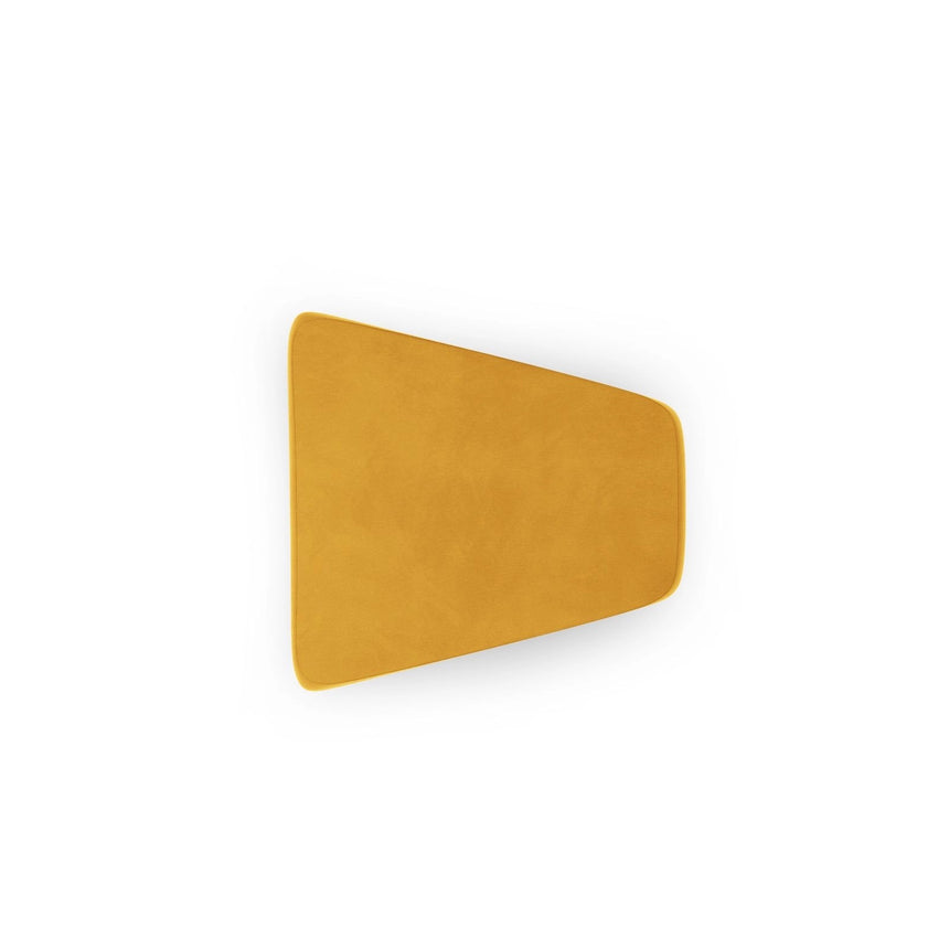 Miley Pouf aus Samt in Gelb (Bluvel 68), 88x79 cm von Micadoni – Bild 5