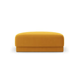 Miley Pouf aus Samt in Gelb (Bluvel 68), 90x90 cm von Micadoni – Bild 1