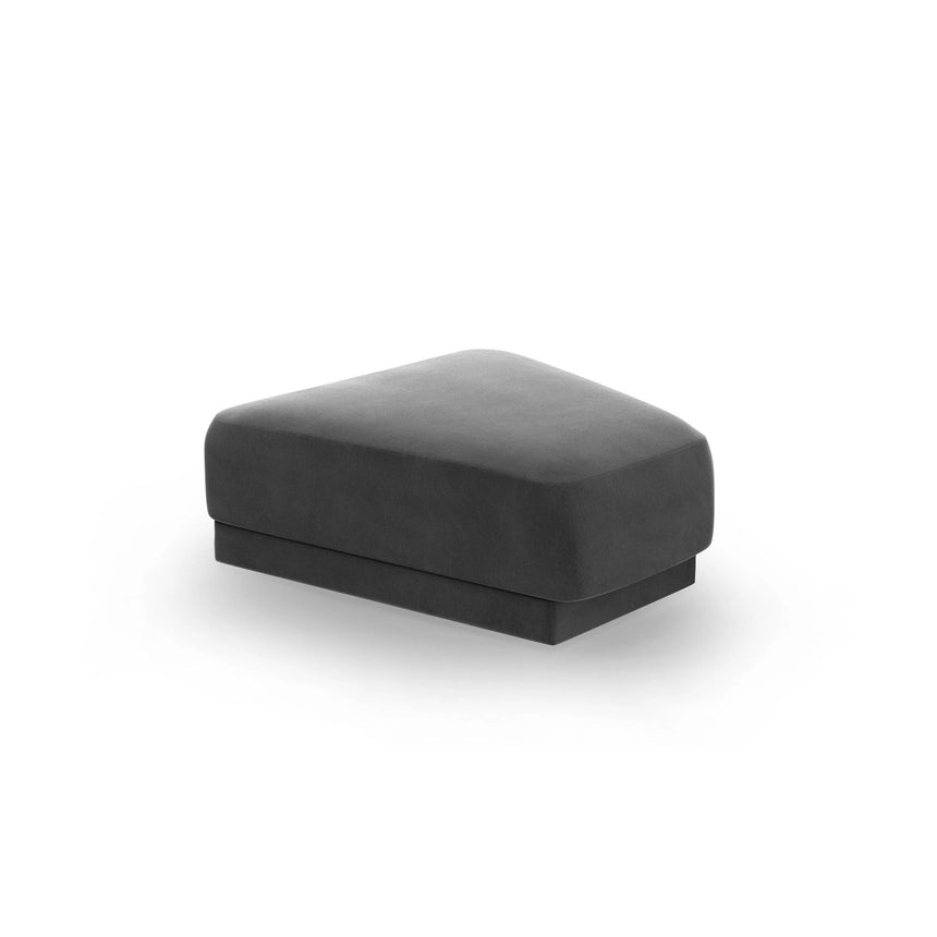 Miley Pouf aus Samt in Grau (Bluvel 14), 88x79 cm von Micadoni – Bild 1
