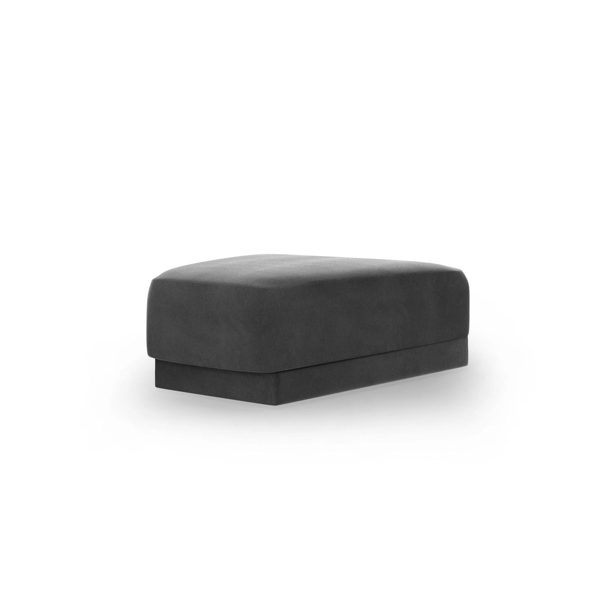 Miley Pouf aus Samt in Grau (Bluvel 14), 88x79 cm von Micadoni – Bild 3