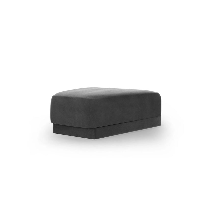 Miley Pouf aus Samt in Grau (Bluvel 14), 88x79 cm von Micadoni – Bild 3