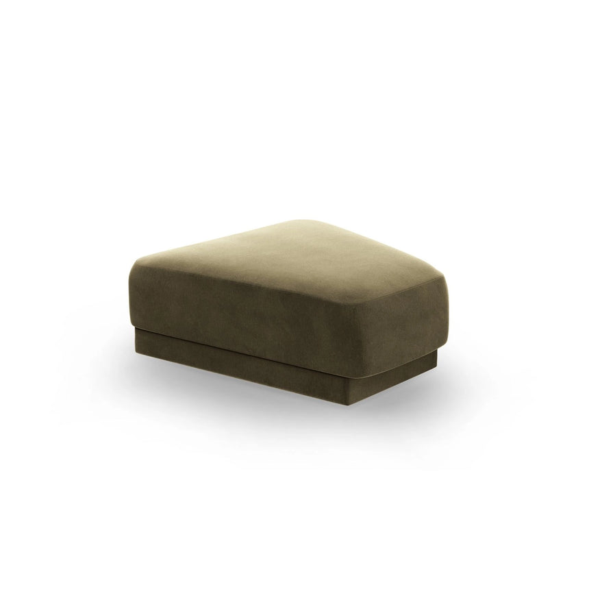 Miley Pouf aus Samt in Grün (Bluvel 77), 88x79 cm von Micadoni – Bild 1