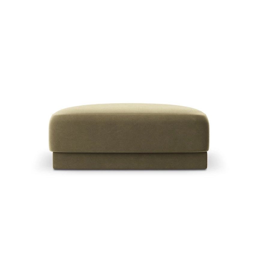 Miley Pouf aus Samt in Grün (Bluvel 77), 90x90 cm von Micadoni – Bild 1