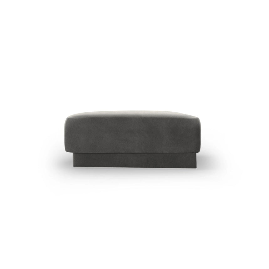 Miley Pouf aus Samt in Hellgrau (Bluvel 13), 88x79 cm von Micadoni – Bild 4