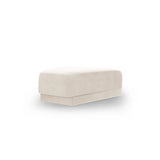Miley Pouf aus Samt in Leichtes Beige (Bluvel 22), 88x79 cm von Micadoni – Bild 3
